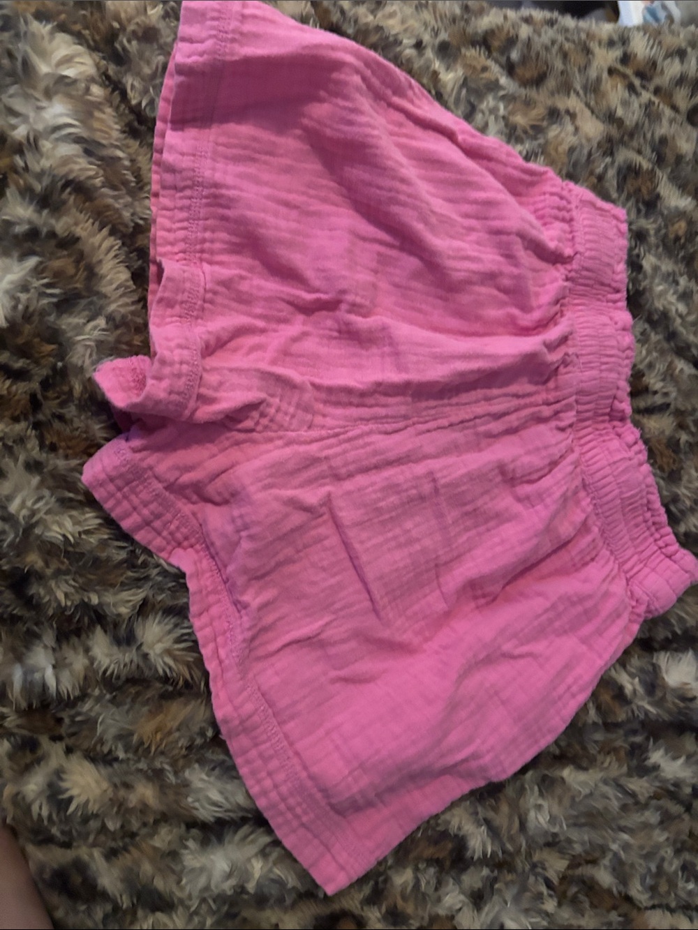aerie Pink High-Waist Lightweight Casual Shorts